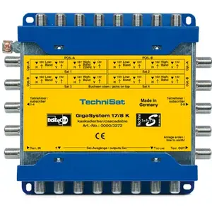 TechniSat GigaSystem 17/8 K Satelītu multiswitch Zils Dzeltens