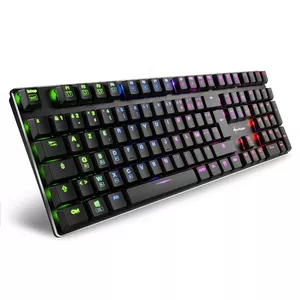 Gaming Keyboard Sharkoon PureWriter RGB Mechanical AZERTY Black