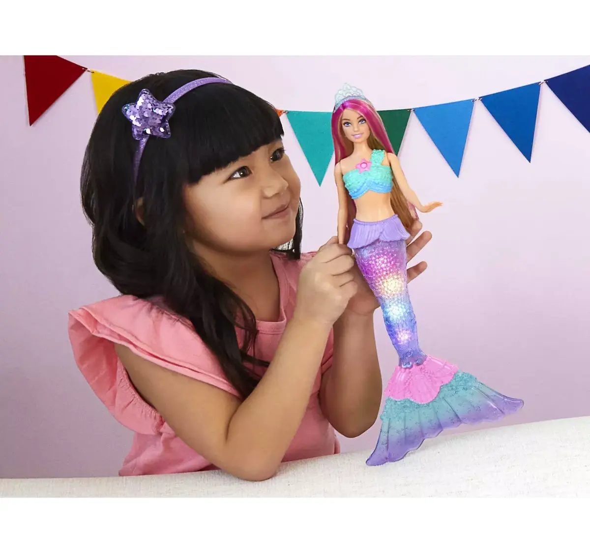 Modes lelle Barbie Dreamtopia Twinkle Lights Mermaid Doll Photo 7