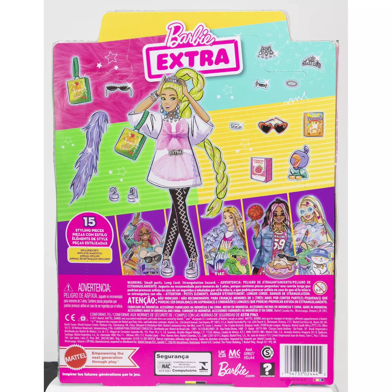 Barbie Extra Doll And Pet HDJ44, Dolls and accesories for dolls