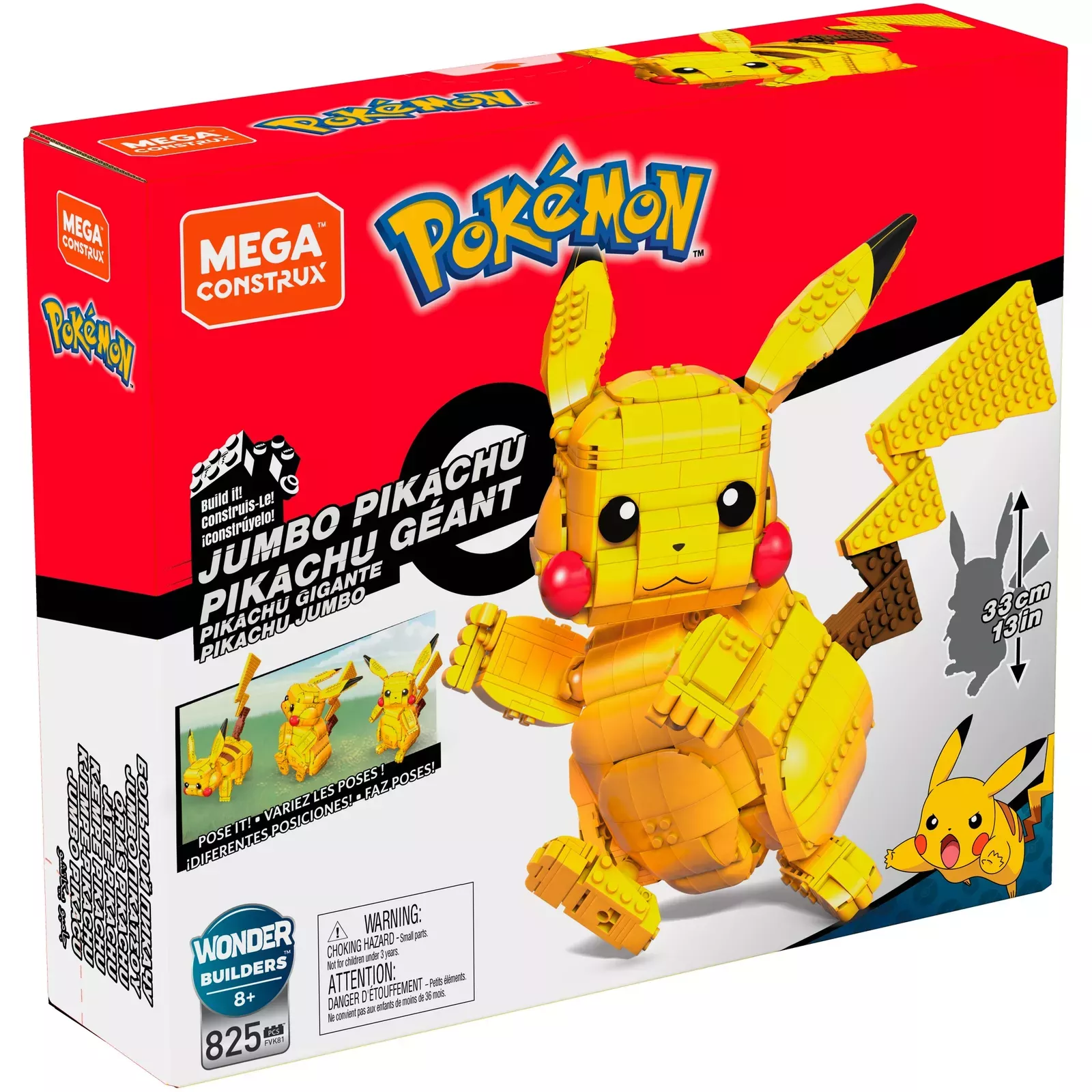 Mega Construx Pokemon Jumbo Pikachu Building Set  - Best Buy