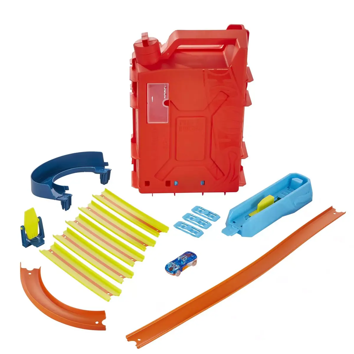 Hot Wheels Track Builder Unlimited Fuel Can Stunt Box komplekts Photo 5