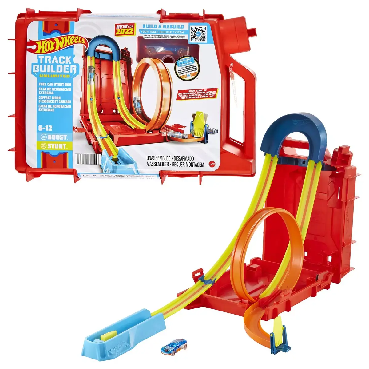 Hot Wheels Track Builder Unlimited Fuel Can Stunt Box komplekts Photo 7