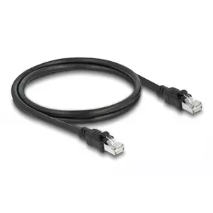 Сетевой кабель DeLOCK RJ45 Cat.6A F/UTP 1 м Черный