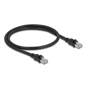 DeLOCK Network cable RJ45 Cat.6A F/UTP 0.5 m Black
