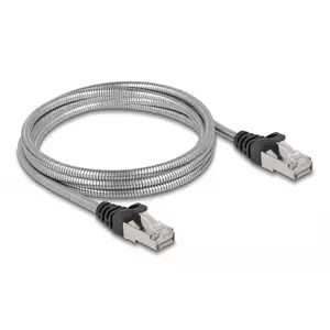 Сетевой кабель DeLOCK RJ45 Cable Cat.6A U/FTP 2м Серебристый