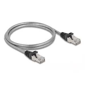 Network Cable DeLOCK RJ45 Cable Cat.6A U/FTP RJ-45 1m Silver