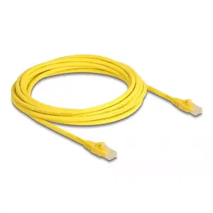 Network Cable DeLOCK RJ45 Cable Cat.6A U/UTP 5m Yellow
