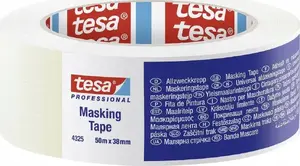 Maskēšanas lente Tesa 04325 balta 50 m × 38 mm vispārējai lietošanai