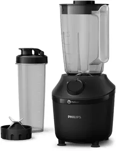 Настольный блендер Philips 3000 series HR2041/41 черного цвета мощностью 450 Вт, с чашей емкостью 1 л, лезвиями из нержавеющей стали и поворотным управлением