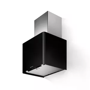 Wall-mounted extractor FABER Lithos EG6 BK LED A45 — Black, Aluminium filter, Noise 67 dB, Energy class C