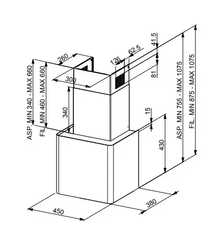 FABER Lithos EG6 BK wall-mounted extractor hood Photo 4