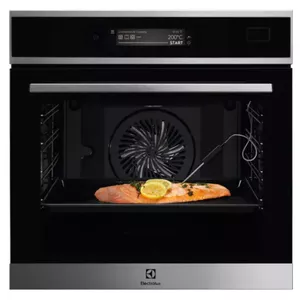 Встраиваемый электрический духовой шкаф Electrolux EOB9S31WX — 70 л, A++, сенсорное управление, галогенная лампа, проводной зонд, черный/нержавеющая сталь