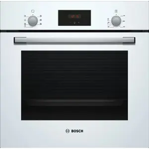 Built-in electric oven Bosch Serie 2 HBF113BV1S, 66 L, 3300 W, white, rotary & touch controls