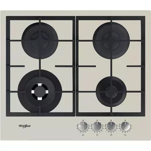 Gas Hob Whirlpool AKTL 629/S Silver Built-in 4 Zones Rotary Control