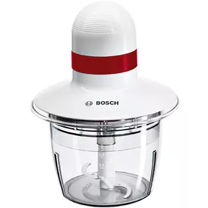 Bosch MMRP1000 elektriskais ēdienu griezējs 0,8 L 400 W Sarkans, Caurspīdīgs, Balts