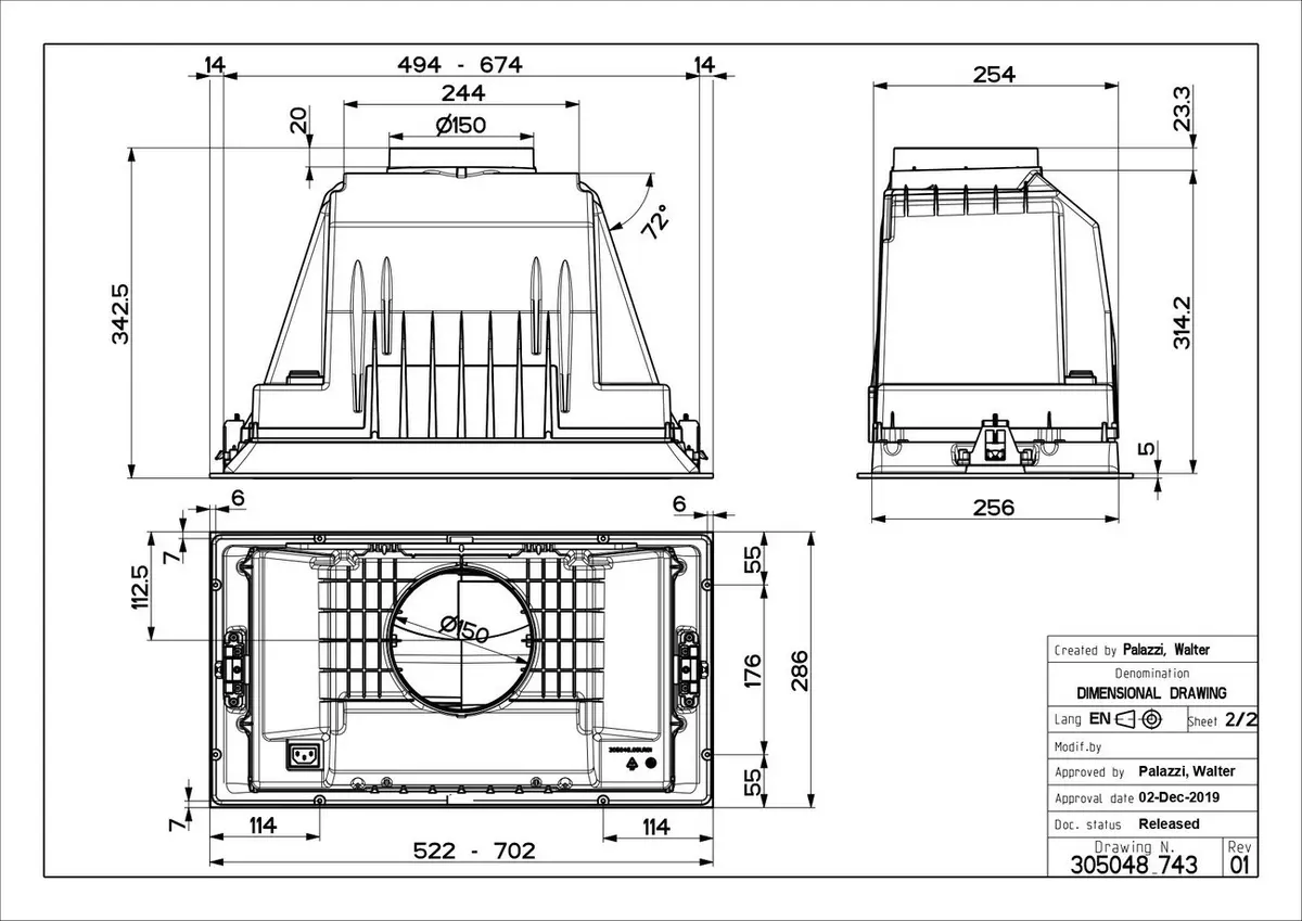 Kitchen hood FABER INKA PLUS HCS 70 cm Photo 7