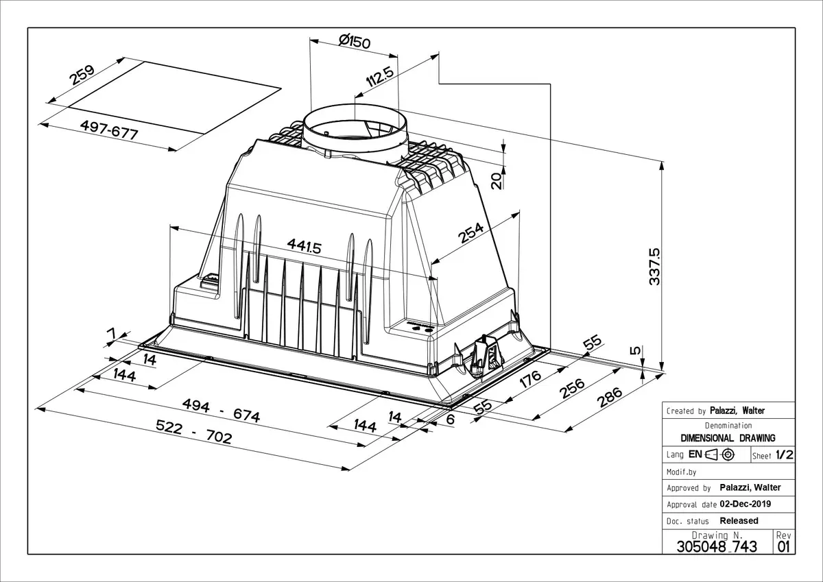 Kitchen hood FABER INKA PLUS HCS 70 cm Photo 8