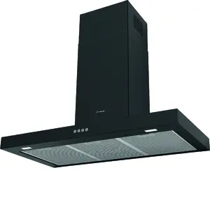 Настенный вытяжной вентилятор FABER S.p.A. Stilo Comfort BK Matt A90, алюминиевый фильтр, уровень шума: Н/Д