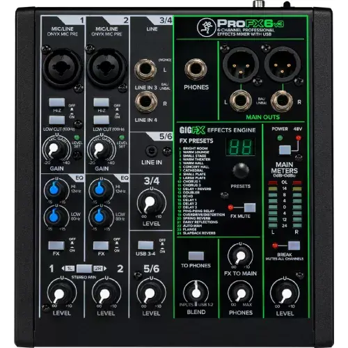 Mackie ProFX6v3 6-канальный микшер Photo 4