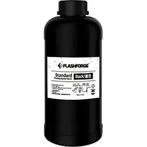 3D printing resin Flashforge UV/LCD Standard Black 1 L, 405 nm curing wavelength