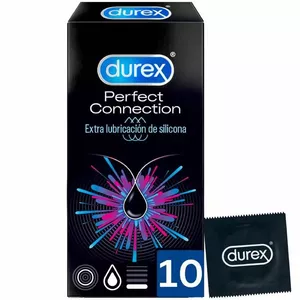 Lubricant Durex Perfect Connection Silicone Extra Lubrication, 10 units
