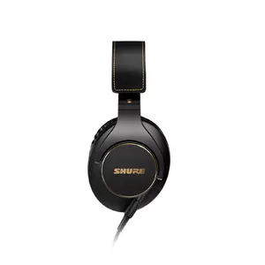Studijas austiņas Shure SRH840A — vadu, ap ausi (circumaural), 44 Ω, 4 cm skaļruņi, 3 m kabelis, melnas