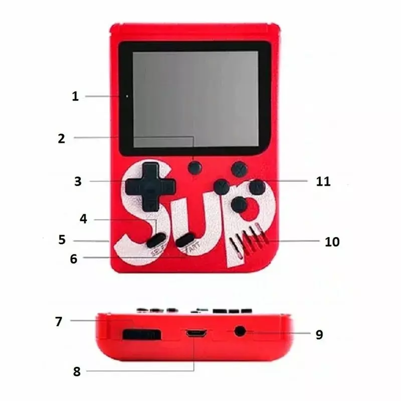 Портативная консоль GameBox R1 — 3" LCD, 400 игр Photo 3