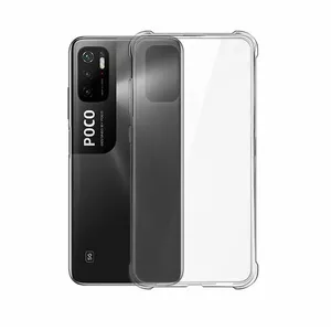Силиконовый чехол Evelatus для Poco M3 Pro — противоударный прозрачный