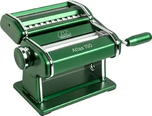 Pasta machine Marcato Atlas 150 green AT-150-VER manual adjustable thickness, stainless rollers