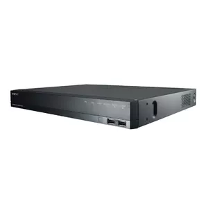 Tīkla videoierakstītājs Hanwha Wisenet XRN-820S — 8 kanāli, līdz 3840×2160, 12 TB SATA glabāšana, Gigabit LAN, PoE atbalsts, melns