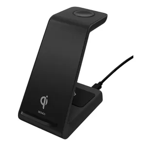 Зарядное устройство Deltaco QI-1037 Внутреннее Беспроводное USB Черное 15V 1x USB-C