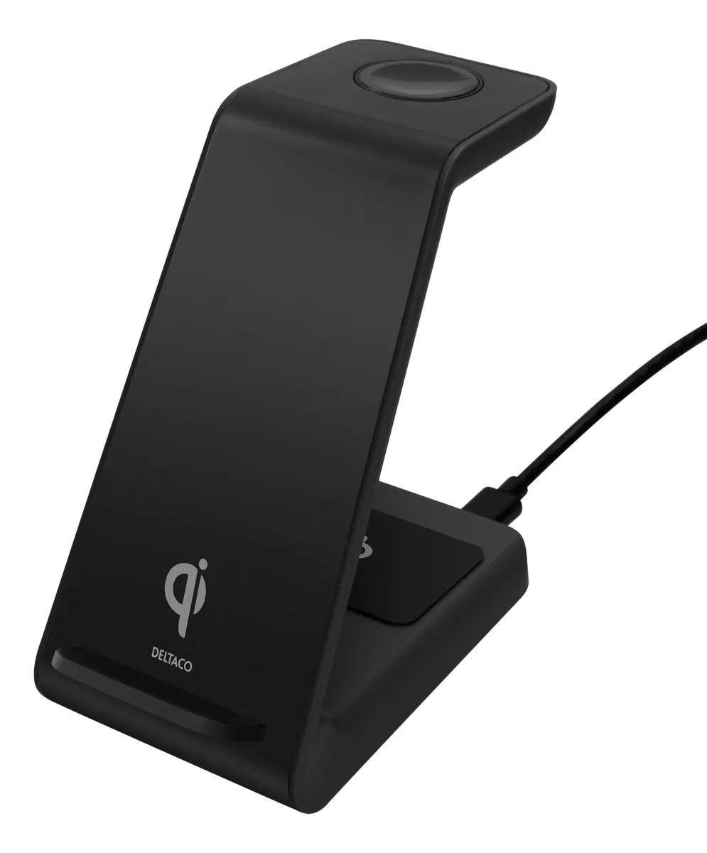DELTACO QI-1037 Bezvadu lādētājs 15W Qi