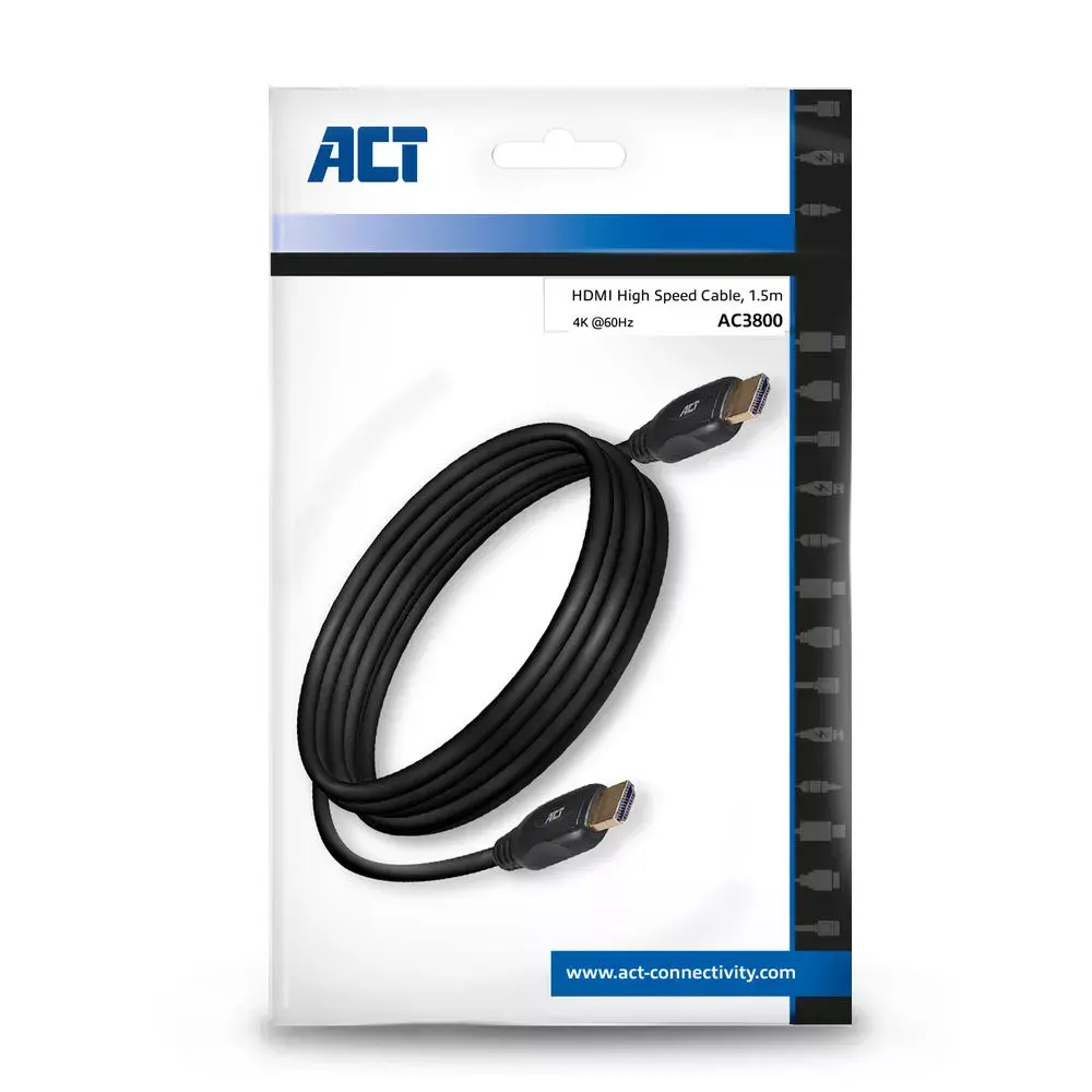 ACT 1.5m HDMI High Speed Video Cable v2.0 Photo 4