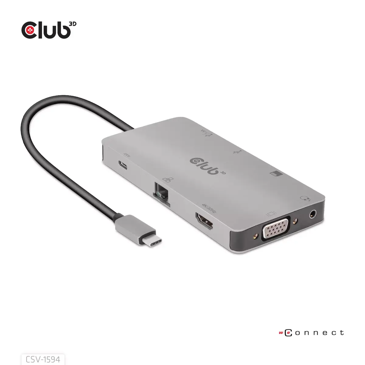 USB Hubs CLUB3D USB Gen1 Type-C 9-in-1 Photo 2