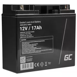 Sealed Lead Acid Battery Green Cell AGM51 12 V 17 Ah, VRLA, maintenance-free, 167×77×181 mm, 4.8 kg