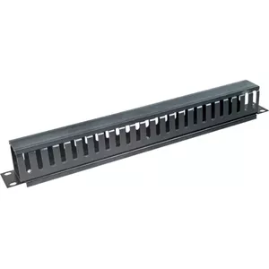 Kabeļu kaste Alantec PK008 sienas organizētājs 1U melns metāls/plastmasa