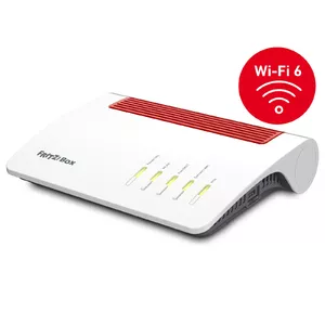 FRITZ!Box 7590 AX bezvadu rūteris Tīkls Gigabit Ethernet Divkāršā frekvenču josla (2.4 GHz / 5 GHz) Balts