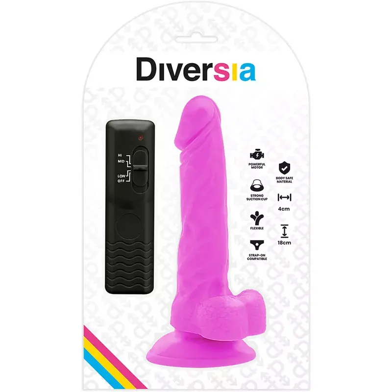 Вибратор DIVERSIA FLEXIBLE VIBRATING DILDO Photo 7