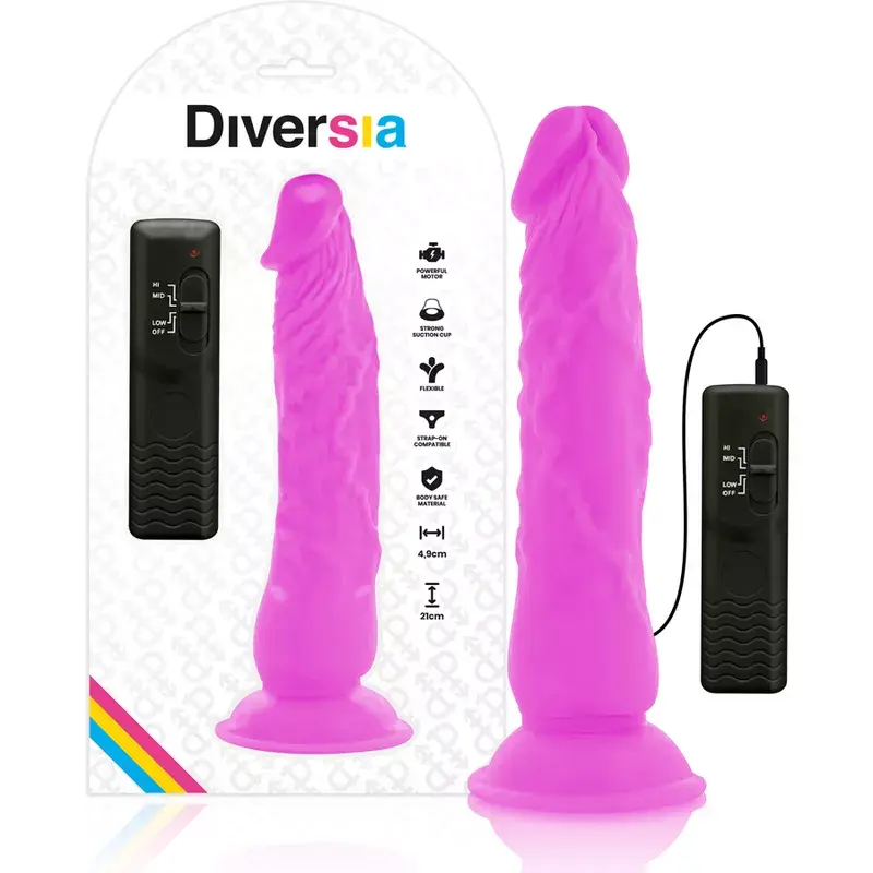 Вибратор DIVERSIA FLEXIBLE VIBRATING DILDO Photo 2