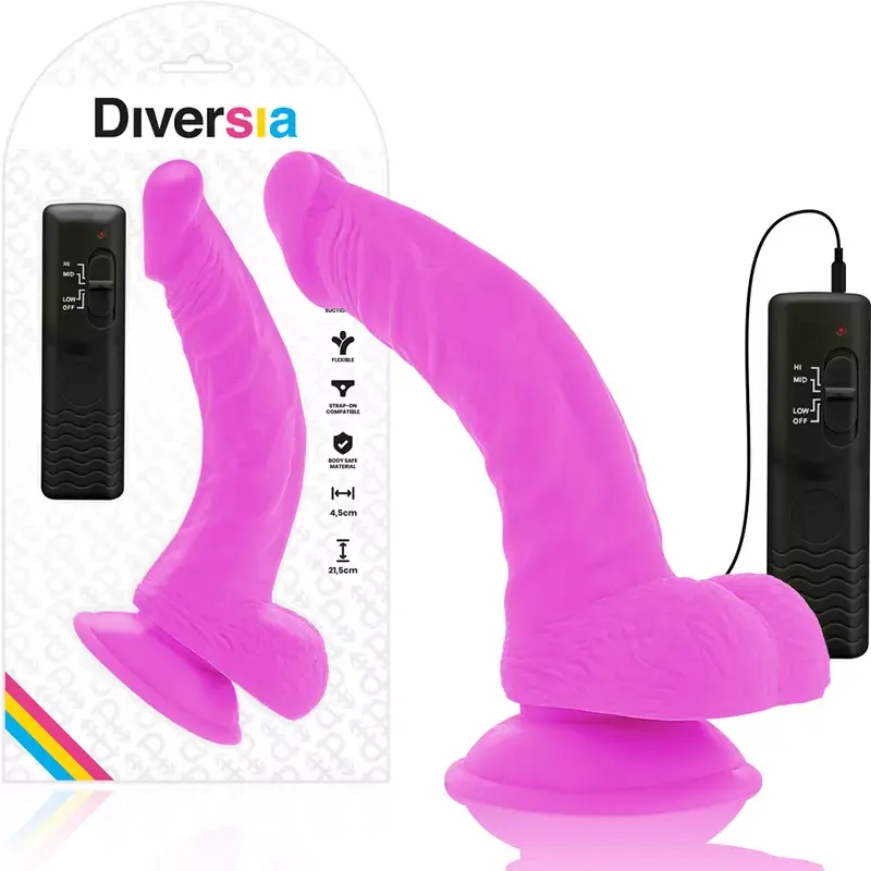 Вибратор DIVERSIA FLEXIBLE VIBRATING DILDO Photo 2