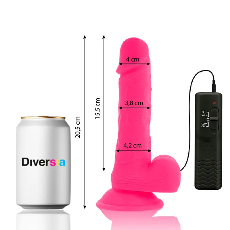 Vibrator DIVERSIA FLEXIBLE VIBRATING DILDO Photo 2