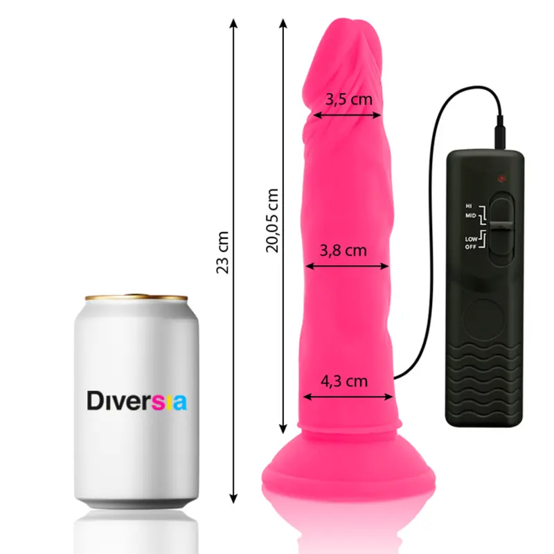 Vibrators DIVERSIA FLEXIBLE VIBRATING DILDO Photo 2
