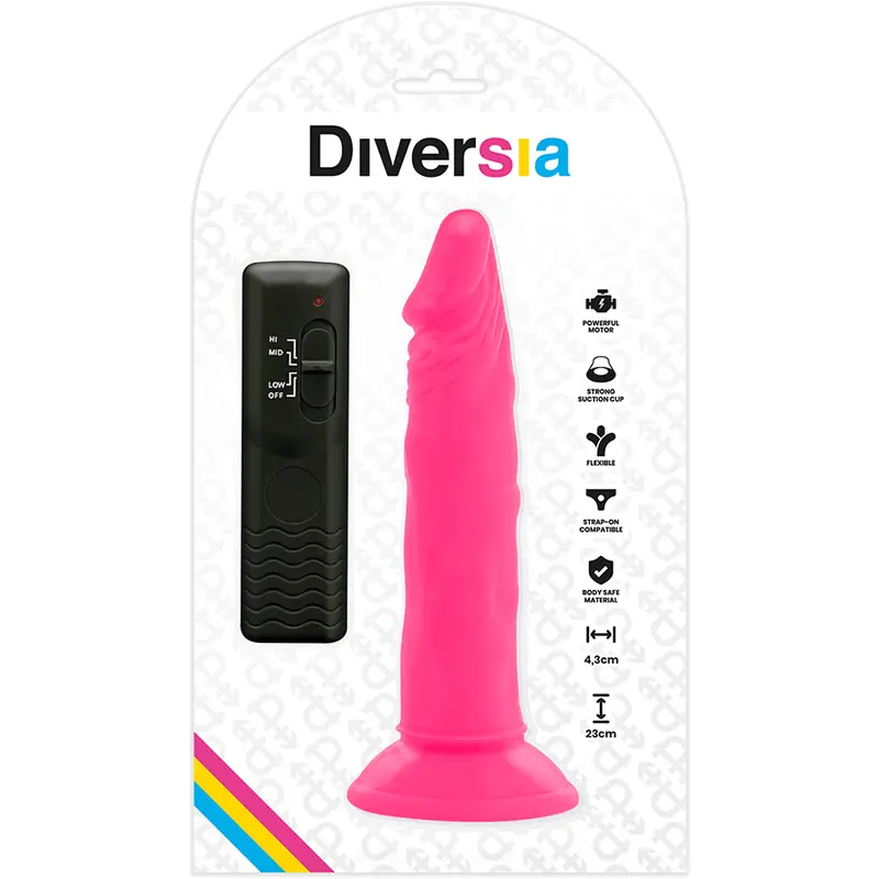 Vibrators DIVERSIA FLEXIBLE VIBRATING DILDO Photo 7