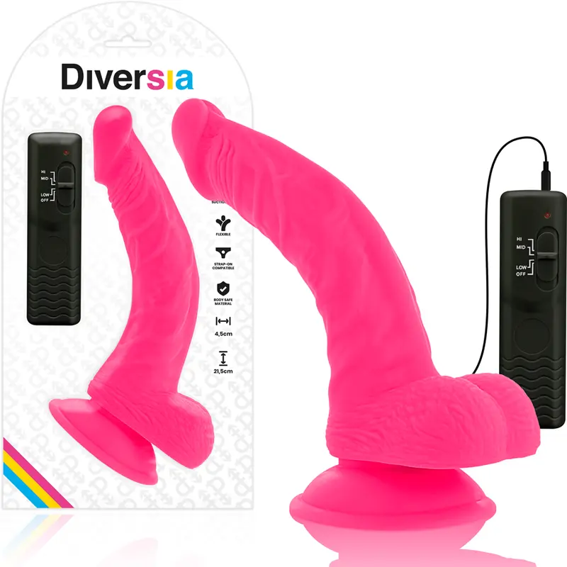 Vibrators DIVERSIA Silikons Rozā 21.5