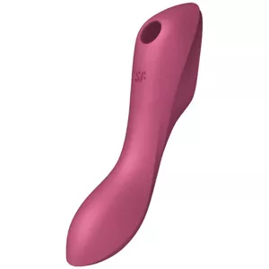 Vibrator Satisfyer Curvy Trinity 3 Air Pulse, red, 0.14 kg