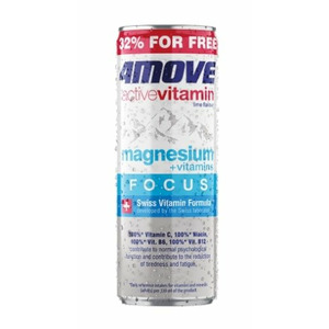 Vitamīnu ūdens 4MOVE Active, ar magniju, bundžā, 0.33l (DEP)