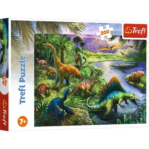 Пазл TREFL Puzzle 200 элементов Хищные динозавры — 200 деталей обучающий пазл