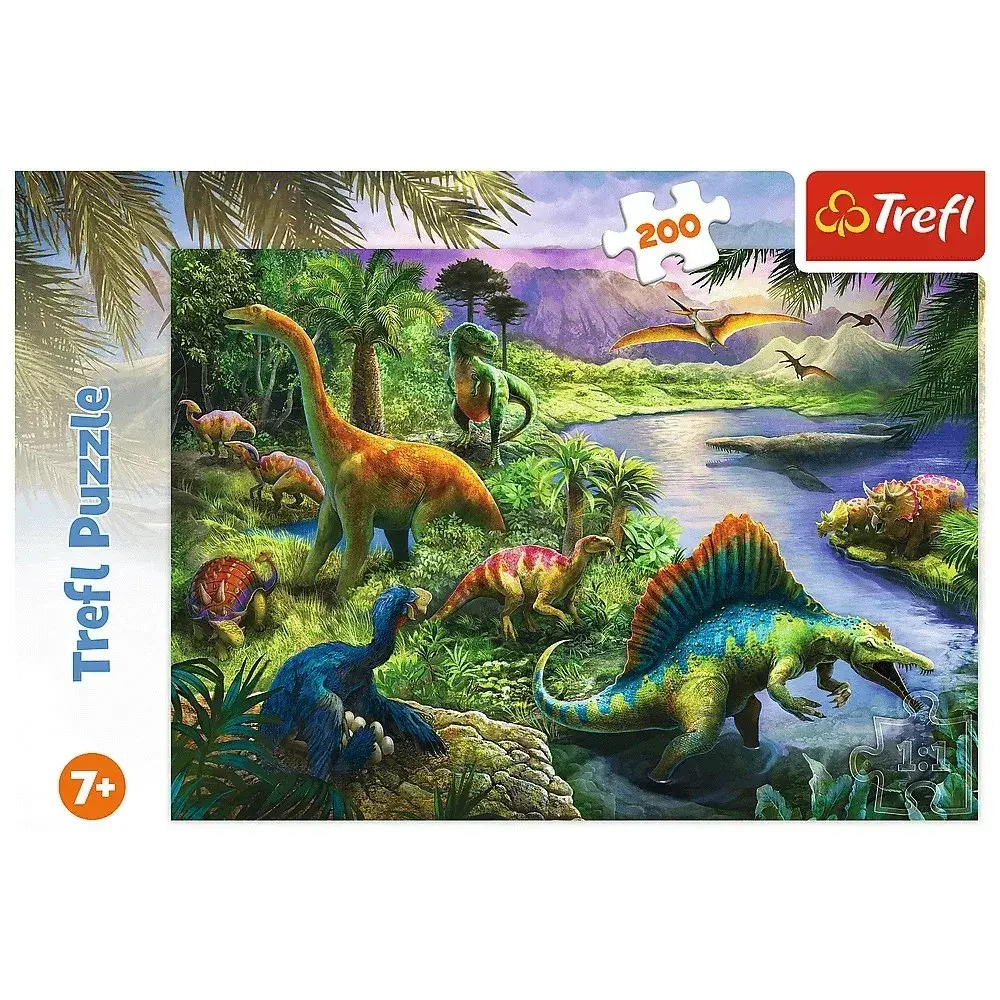 TREFL Puzzle 200 daļas Plēsīgie dinozauri Photo 3