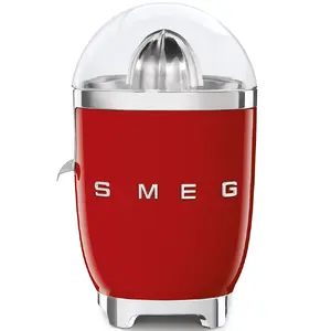 Цитрус-пресс Smeg 50's Style CJF01RDEU Красный 70 Вт Конус из нержавеющей стали Алюминиевый корпус
